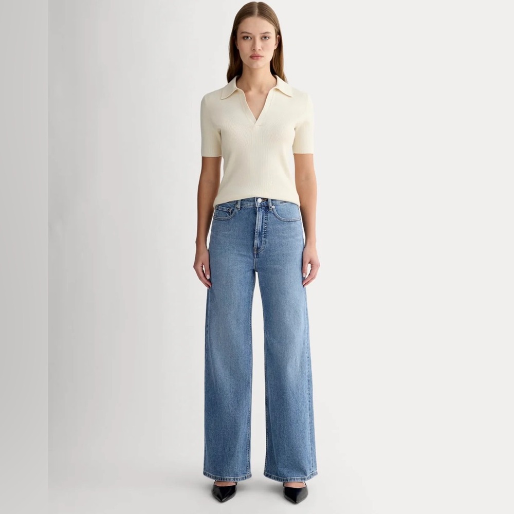 Everlane Light Blue Flare Jeans